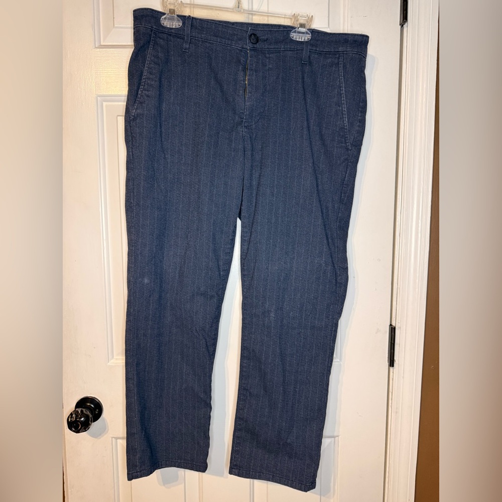 AG Adriano Goldschmied Blue Striped Men's Pants